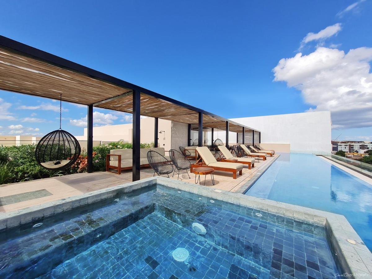 Big Studio At Kaab By The Beach With Roof Top Pool, Sauna And Jacuzzi Near Paseo Del Carmen Mall Playa del Carmen Esterno foto