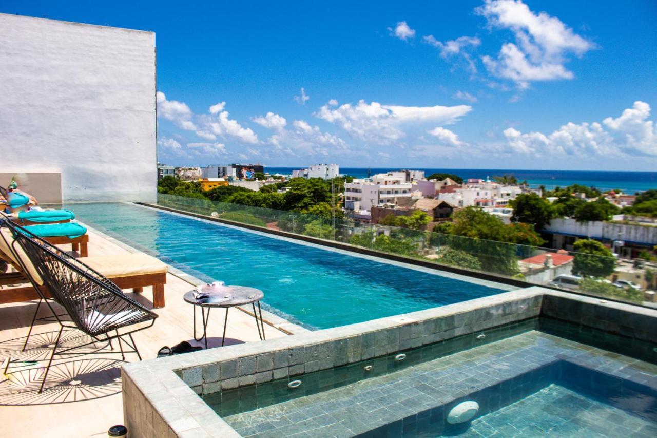Big Studio At Kaab By The Beach With Roof Top Pool, Sauna And Jacuzzi Near Paseo Del Carmen Mall Playa del Carmen Esterno foto