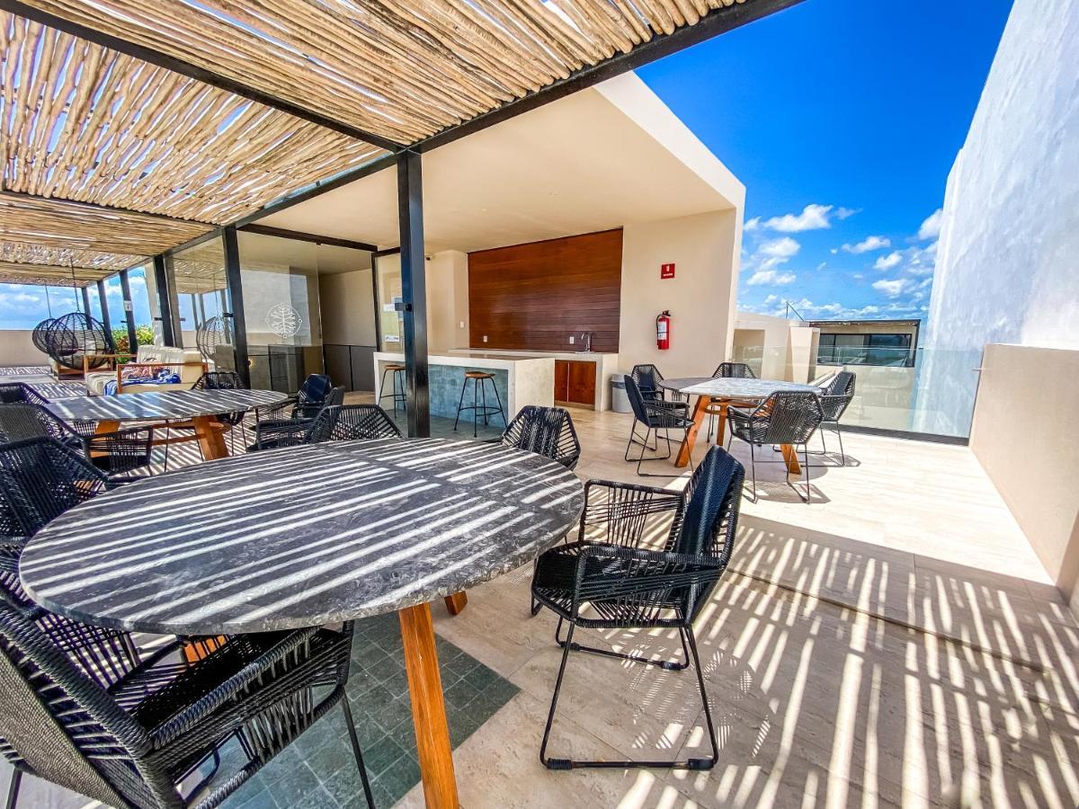 Big Studio At Kaab By The Beach With Roof Top Pool, Sauna And Jacuzzi Near Paseo Del Carmen Mall Playa del Carmen Esterno foto
