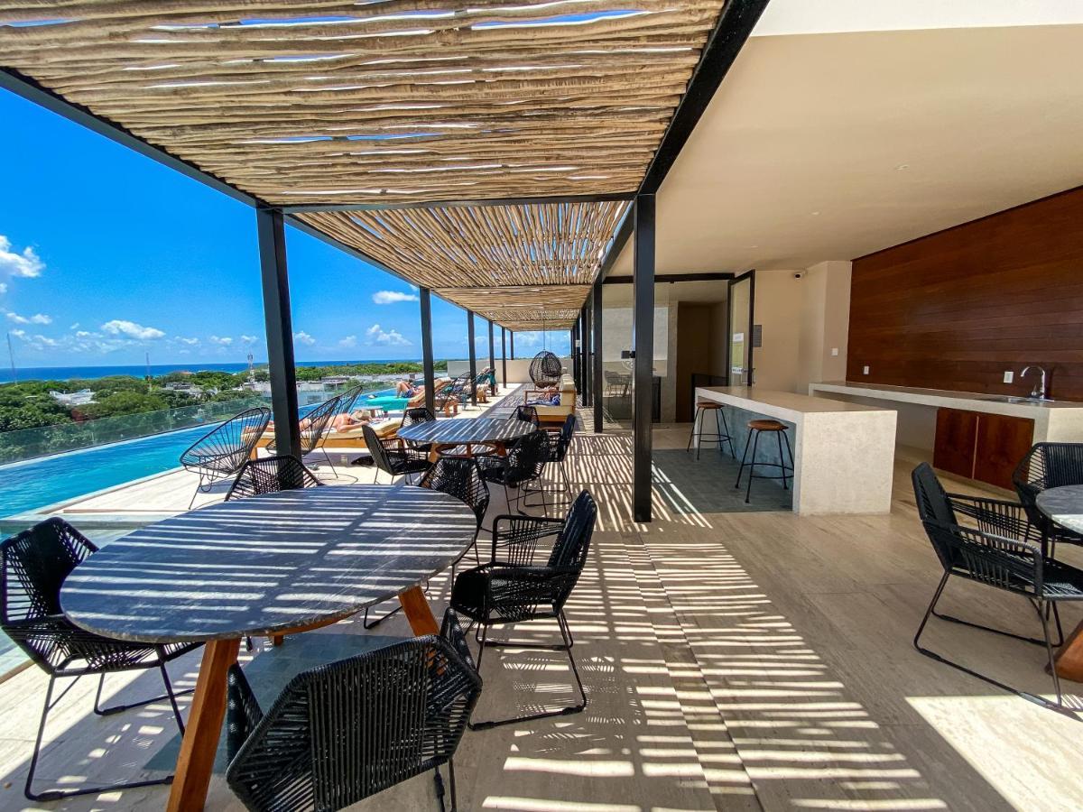 Big Studio At Kaab By The Beach With Roof Top Pool, Sauna And Jacuzzi Near Paseo Del Carmen Mall Playa del Carmen Esterno foto